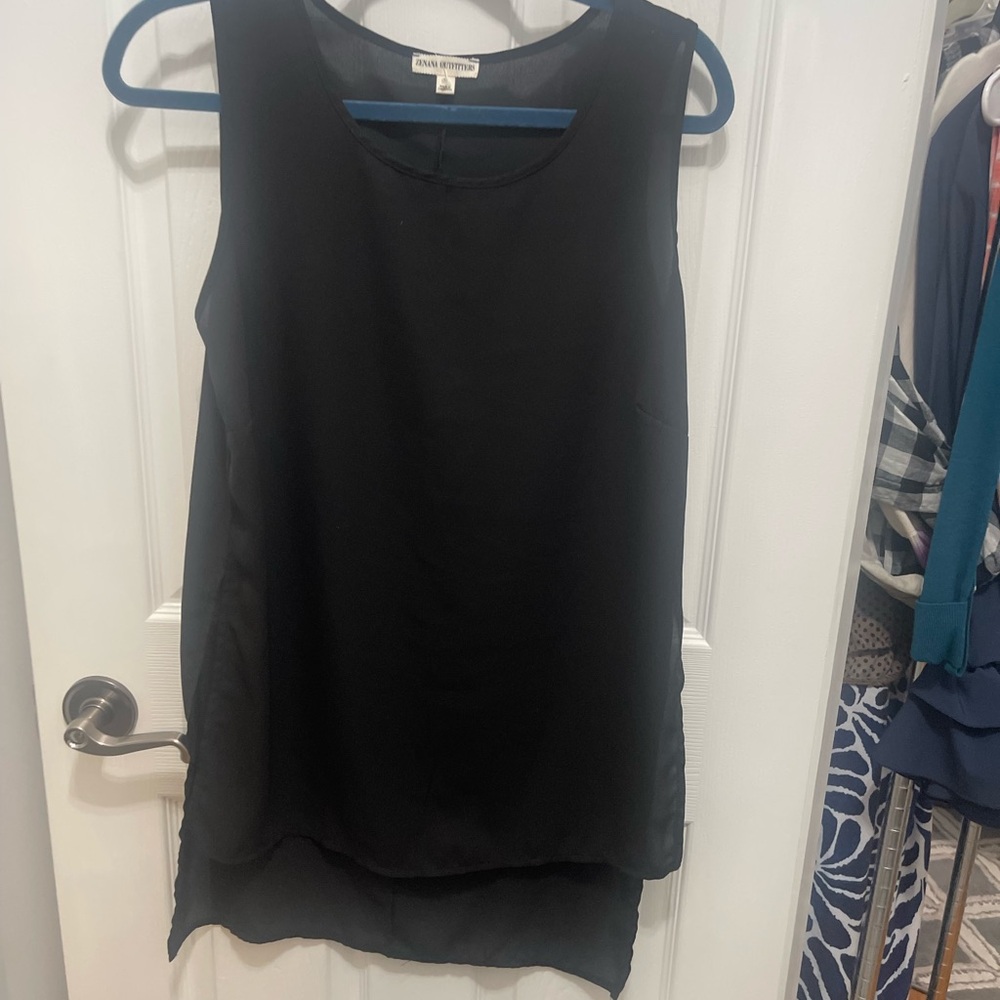 Zenana Outfitters Elegant Black Sleeveless Tank - Picture 5 of 11